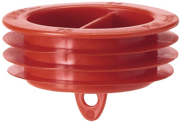 Bouchon d'étanchéité Combi-Plus M75 matière synthétique polyéthylène (PE) rouge
