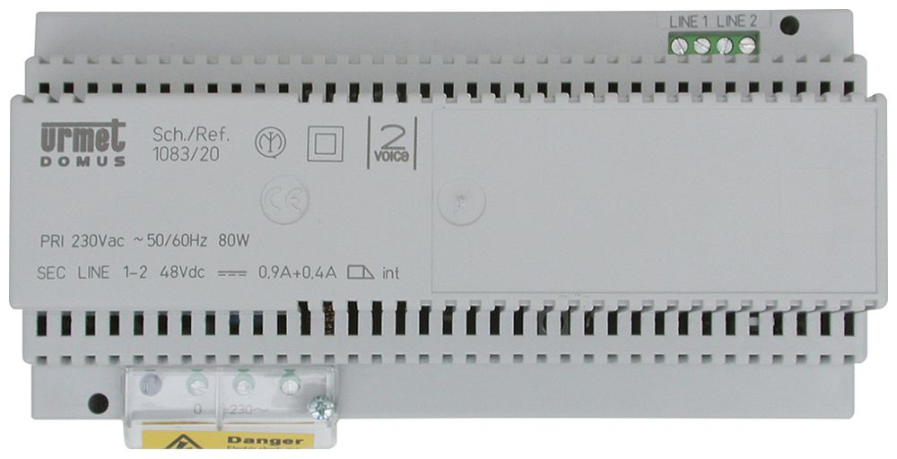 REG-Strangversorgung Urmet, für 2VOICE, 110/230VAC