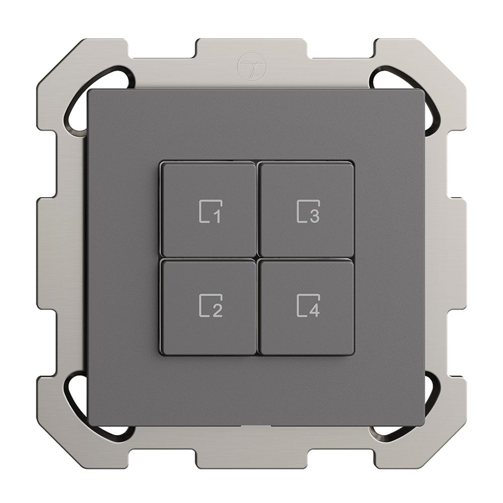 UP-Szenentaster 4 Szenen/4T Edue Wiser dunkelgrau