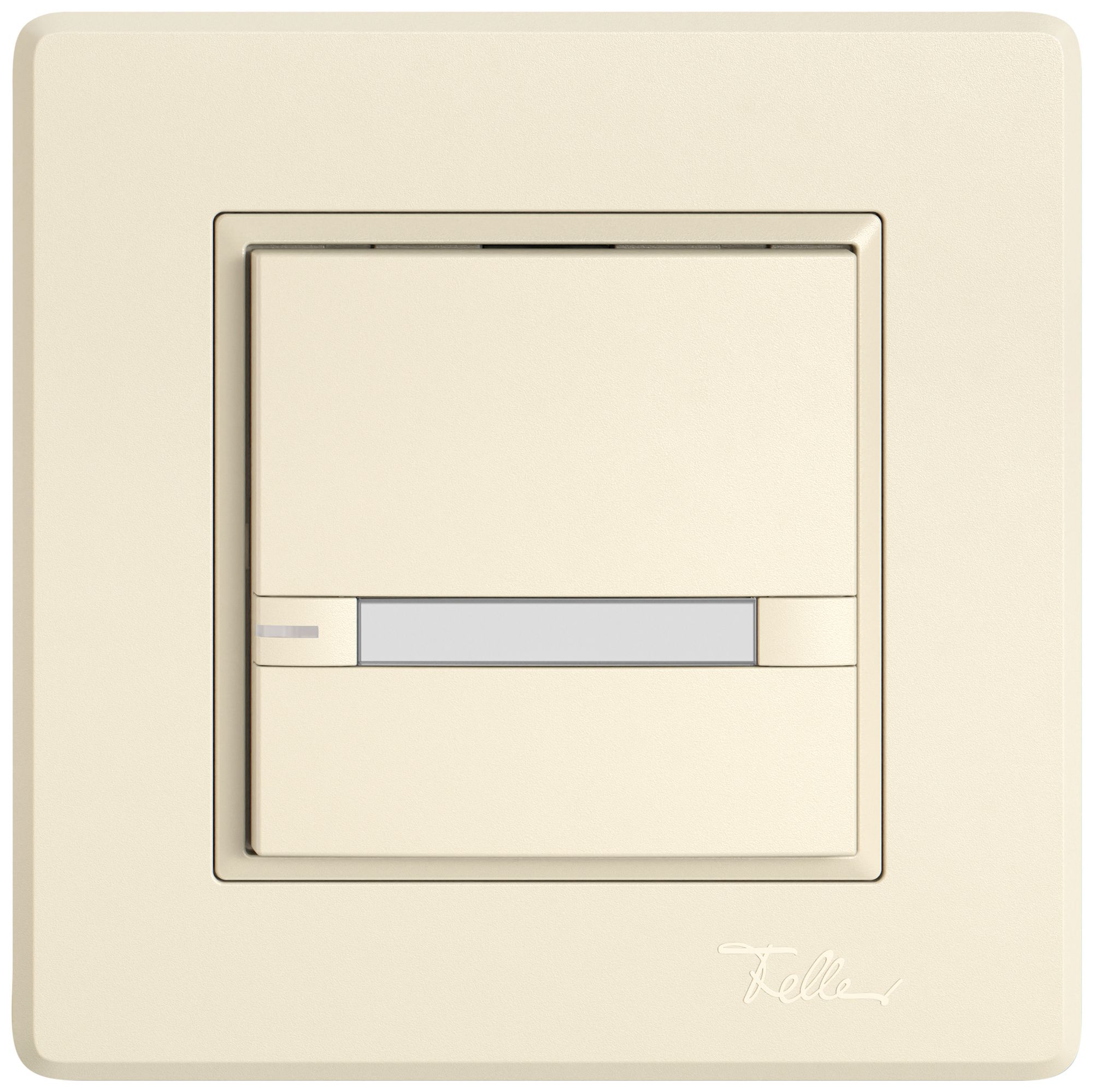 UP-KNX-Taster RGB EDIZIO.liv SNAPFIX® Temperaturfüh.RGB-LED Pap.1×T 2-Tbed.cr