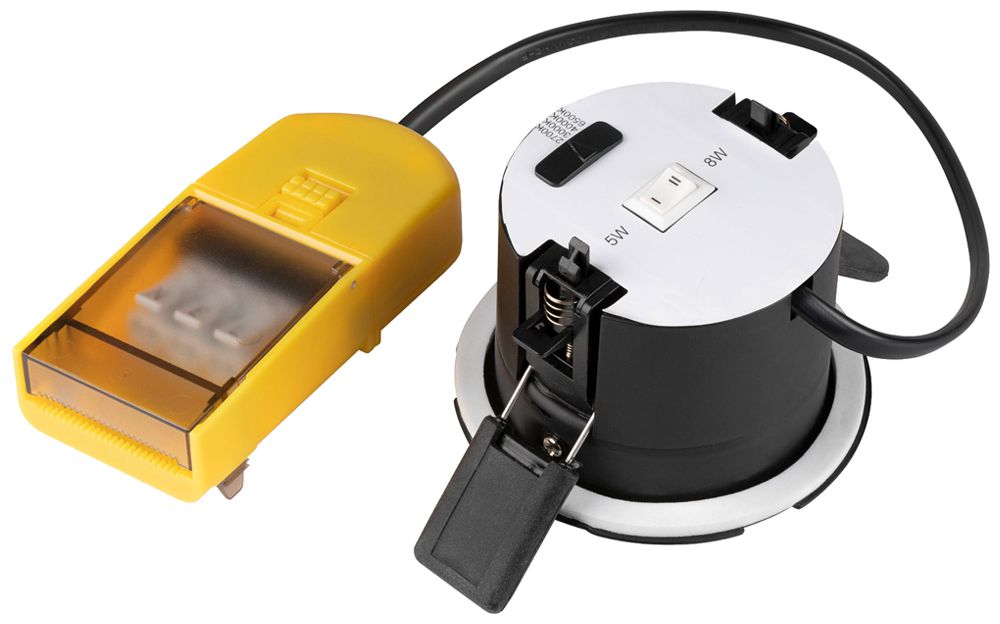 Spot LED INS SLV UNIVERSAL PHASE 1×7W 690lm 927/930/940/965 38° REG Ø85mm nero