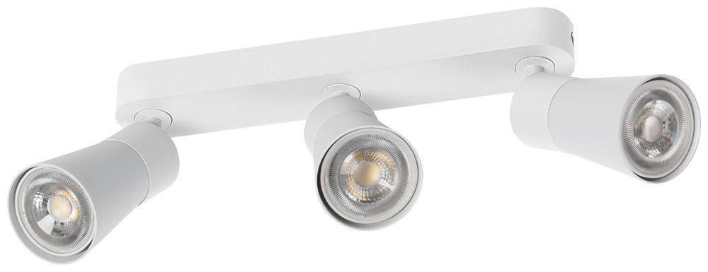 Spot SLV PURI 2.0 Cone CW GU10 3×6W VAR 258×42×138mm blanc