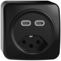 AP-USB-Ladesteckdose STANDARDdue SNAPFIX® USB C+C/T13 3A 230V AC sz