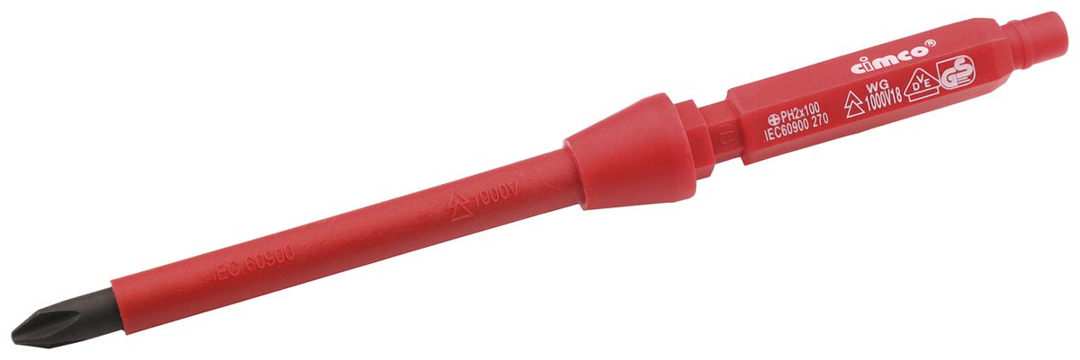 Lame interchangeable CIMCO VDE 1000V cruciforme PH 2×100mm