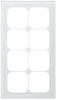 Cadre de recouvrement KAL.art 4×2 274×154mm verre blanc