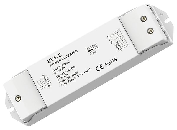 LED-Verstärker DOTLUX EV1-S IP20 360W 12…24V 1×15A