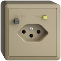 AP-Steckdose EDIZIOdue T13 FI 30mA sand