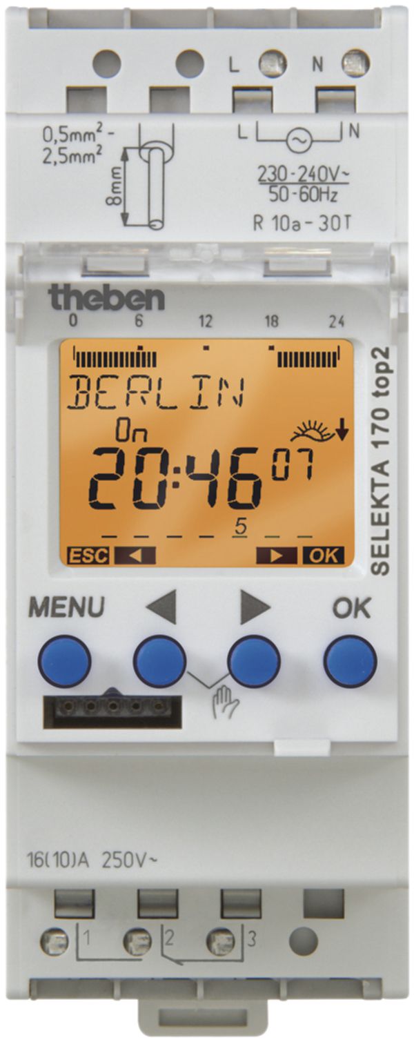 Timer astro AMD digitale Theben SELEKTA 170 top2 24V