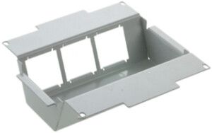 Elemento di montaggio p.WAK 200×200mm grigio chiaro vuota altezza suolo 75…140mm