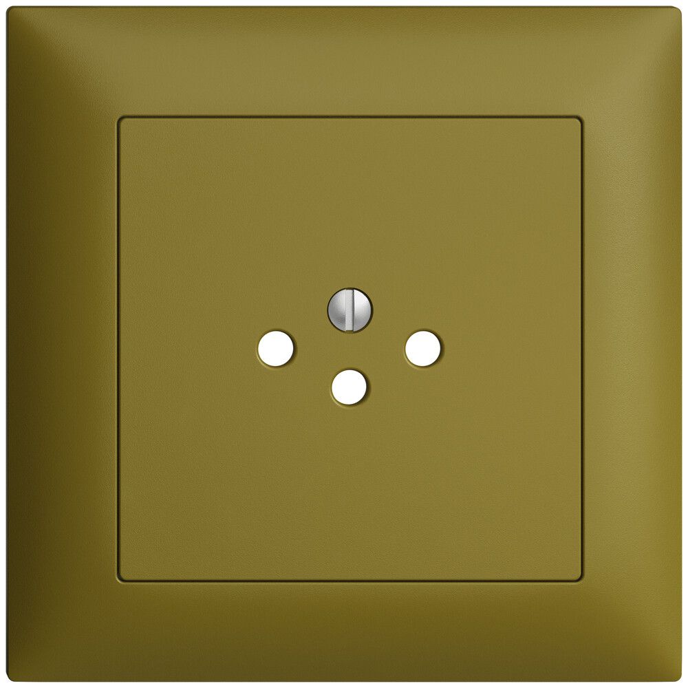 UP-Frontset EDIZIOdue olive 88×88mm 1×T12 mit Shutter