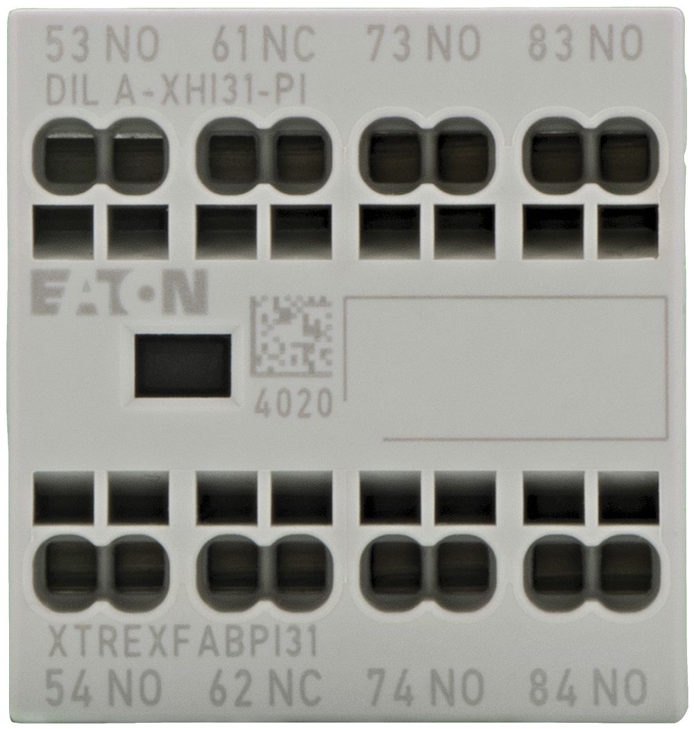 Hilfsschalter Eaton, 4P, Ith=16A, 3S, 1Ö, Frontbefestigung, Push-in-Klemmen