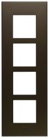 En-tête ENC Legrand Arteor 1×4 horizontal 269×92mm Dark Bronze