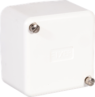 AP-Abzweigdose Fixer 80×80×50 weiss ohne Klemmen