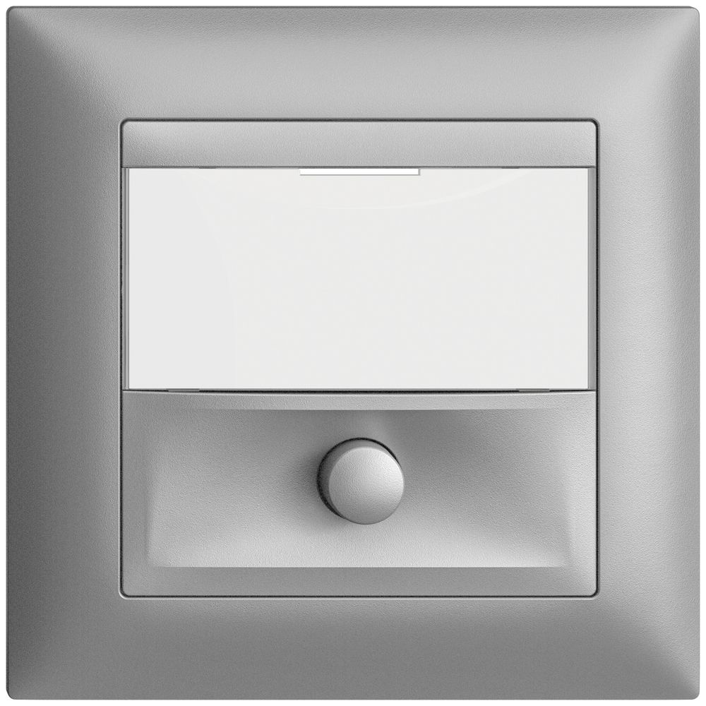 UP-Taster mit Namensschild EDIZIOdue silver