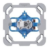 Interrupteur à poussoir lumineux ENC Hager sch 3 LED 77×77mm