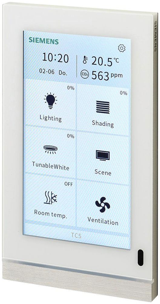 UP-KNX-Touchpanel Siemens Touch Control TC5 UP 205/12, weiss