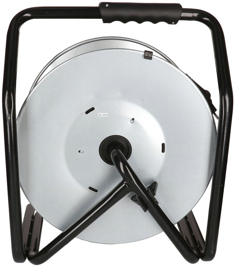 Enrouleur de câble MAX HAURI acier 230V 10A 3×T13 50m 3×1.5mm² IP55 argent