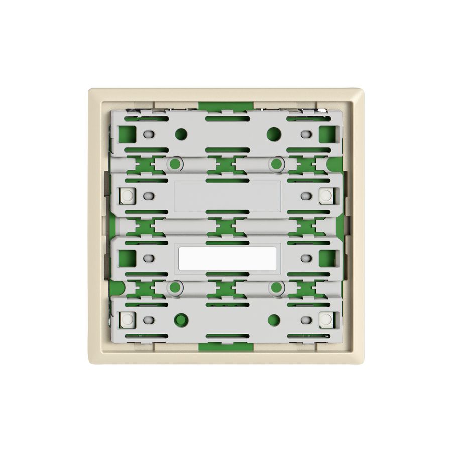 Plaque frontale EDIZIO.liv SNAPFIX® pour poussoirs UNI 3906-1 sans LED cr