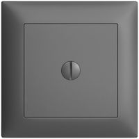 UP-Frontset, EDIZIOdue dunkelgrau 88×88mm ohne Bef.traverse