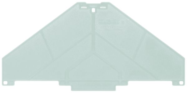 Plaque de fermeture Weidmüller PAP PRV/PPV8 120×3mm gris
