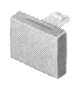 Cofano pressione EAO01 13×19mm trasparente, verde