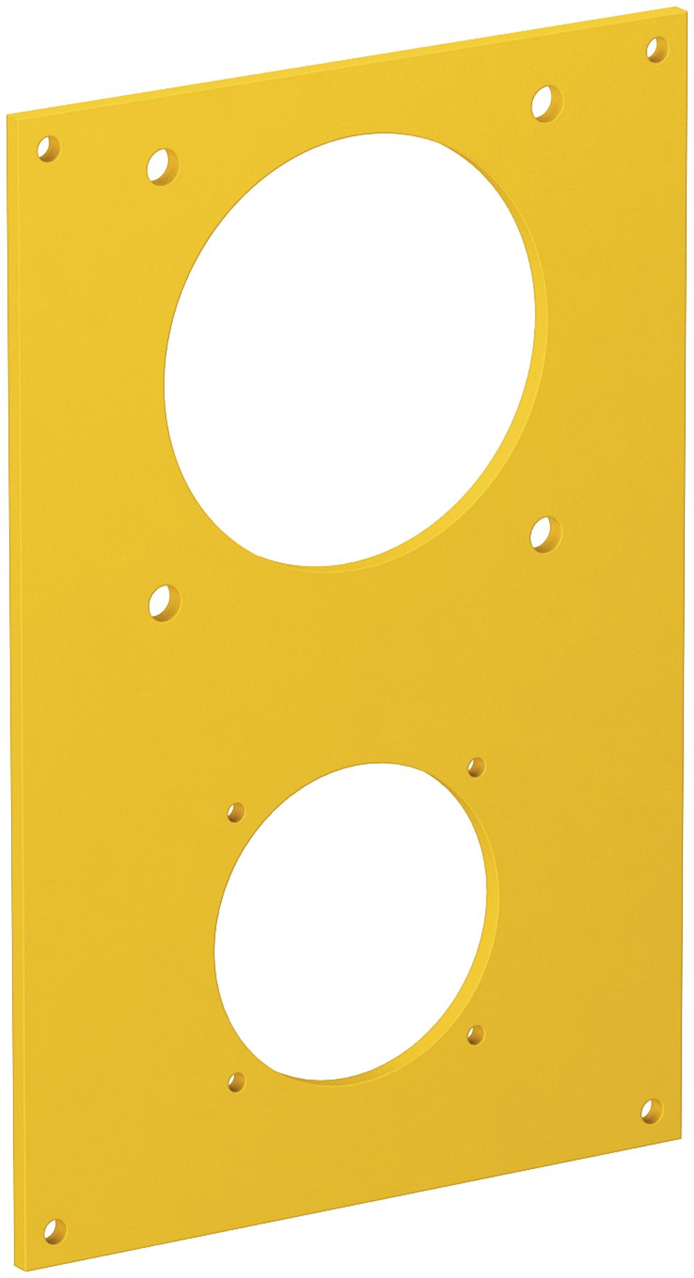 Abdeckplatte Bettermann CEE+1×Anbausteckdose 38×38mm, 166×105mm, PVC, gelb