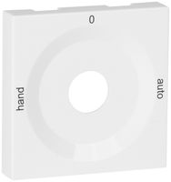 Frontplatte für Drehschalter weiss HAND-0-AUTO