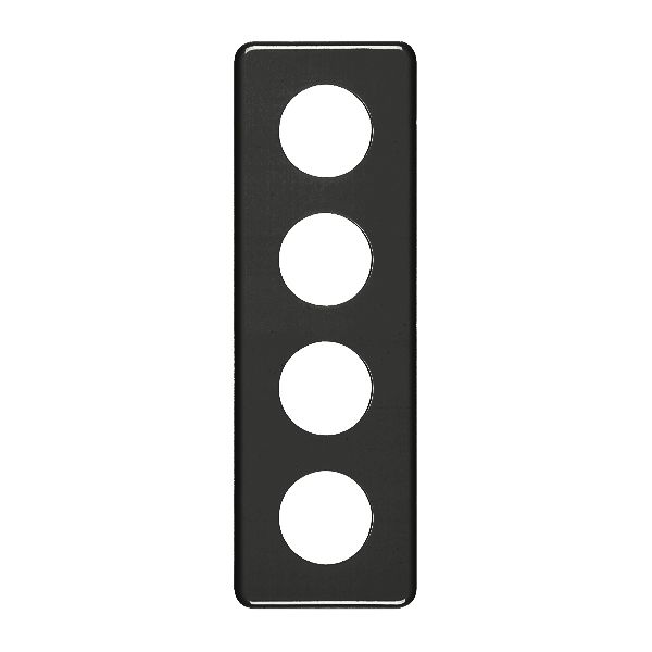 Abdeckplatte 4×1 4×43mm schwarz