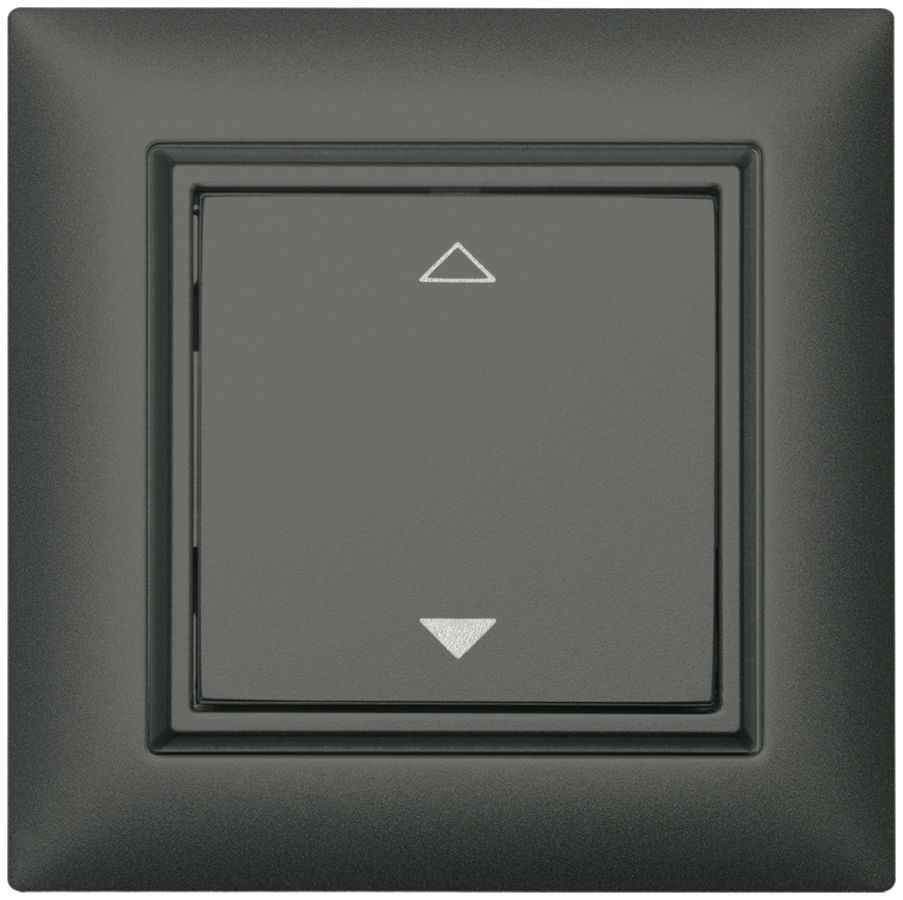 Pulsante RF AP ALADIN EnOcean EDIZIOdue, 1-volta, grigio scuro, V/Λ