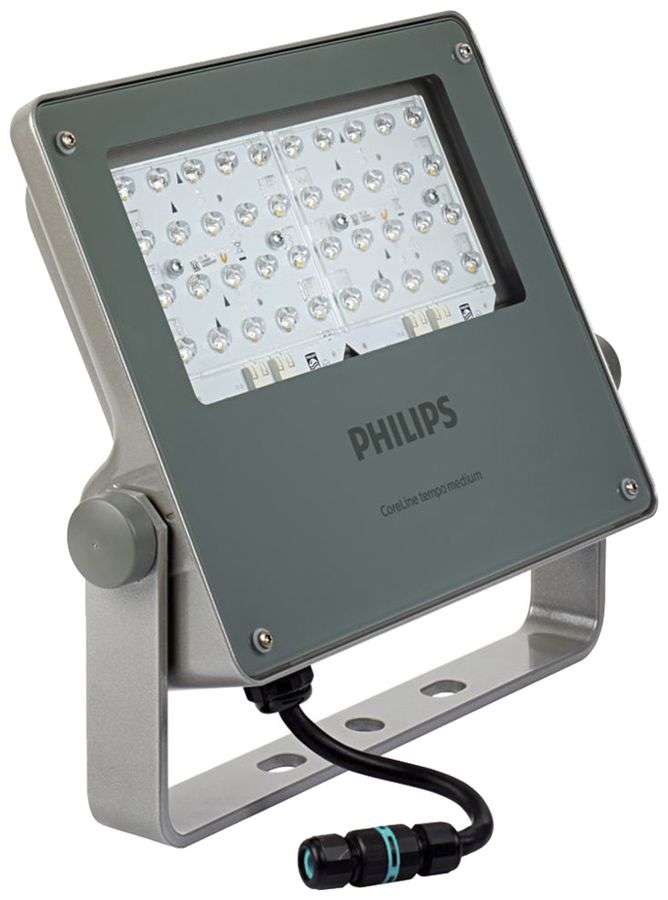 LED-Strahler Philips CoreLine Tempo M 116W 16000lm 740 IP66 9°…41°×102° grau