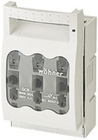 NH-Sicherungslasttrennschalter Hensel Gr. 00, kontaktierbar auf Sammelschiene