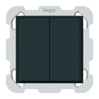 Pulsante KNX INC KAL 2×tasti 4×punti azionamento LED nero