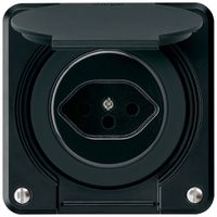 UP-Steckdose robusto Typ 13 schwarz für Kombination