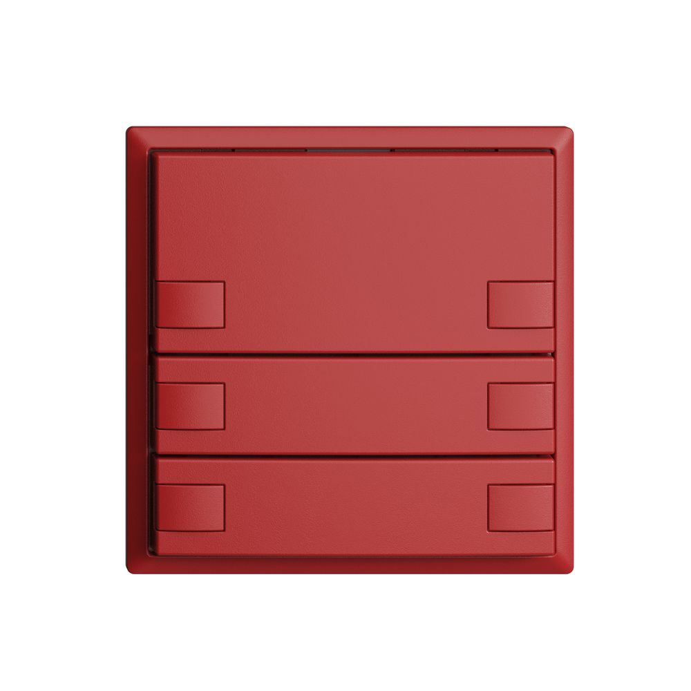 Poussoir ENC KNX 3× EDIZIOdue berry RGB sans LED