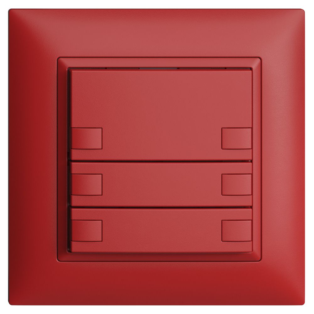 UP-KNX-Taster RGB EDUE FMI, 250mW, o.LED, 3×Taste, 2×Tastenb., ber