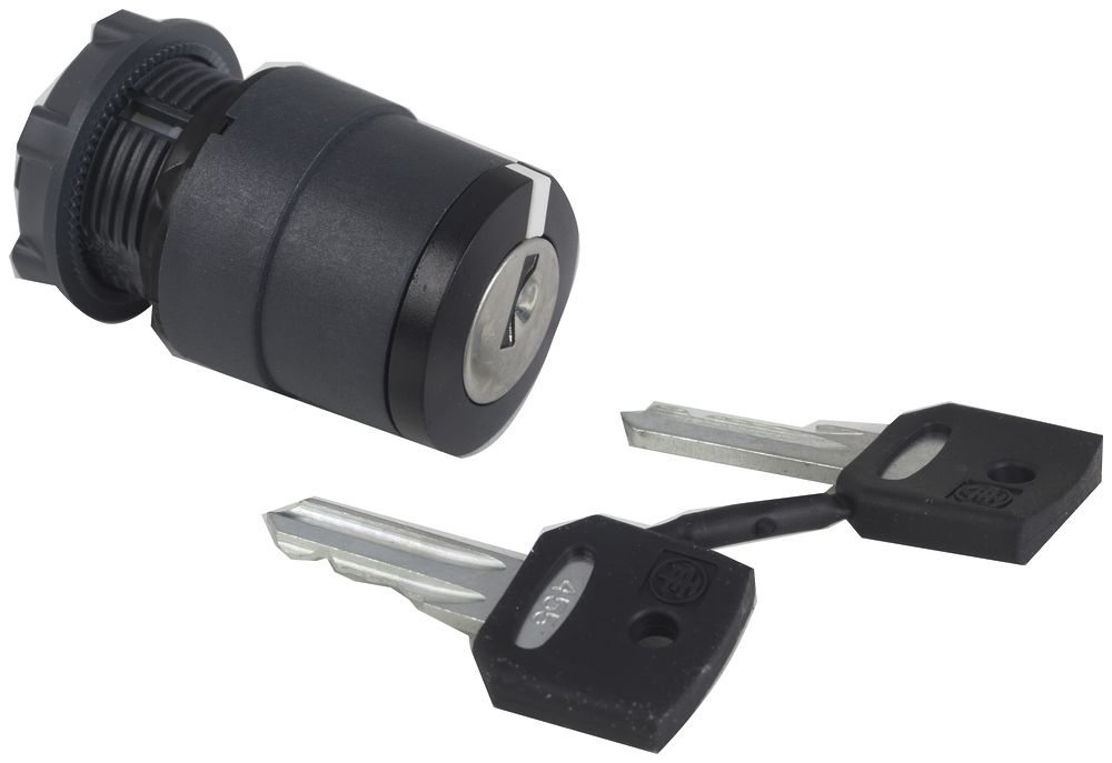 Manette rotative Schneider Electric rappel à droite+gauche avec clé