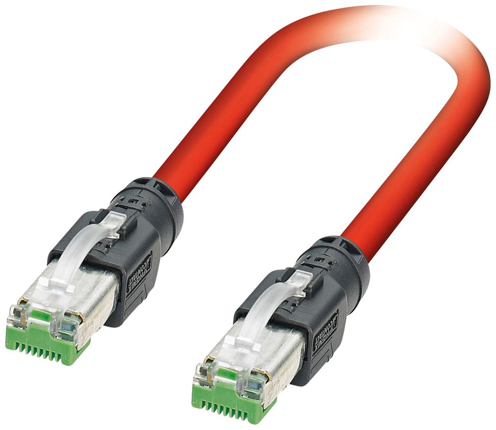 Patchkabel RJ45 Phoenix Contact VS-PNRJ45 Kat.5 SF/TQ 1×4 0.3m rot IP20