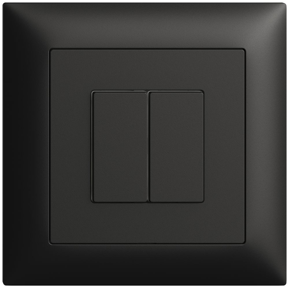 UP-Bedienaufsatz zu Druckschalter 2K/2T Edue Wiser schwarz