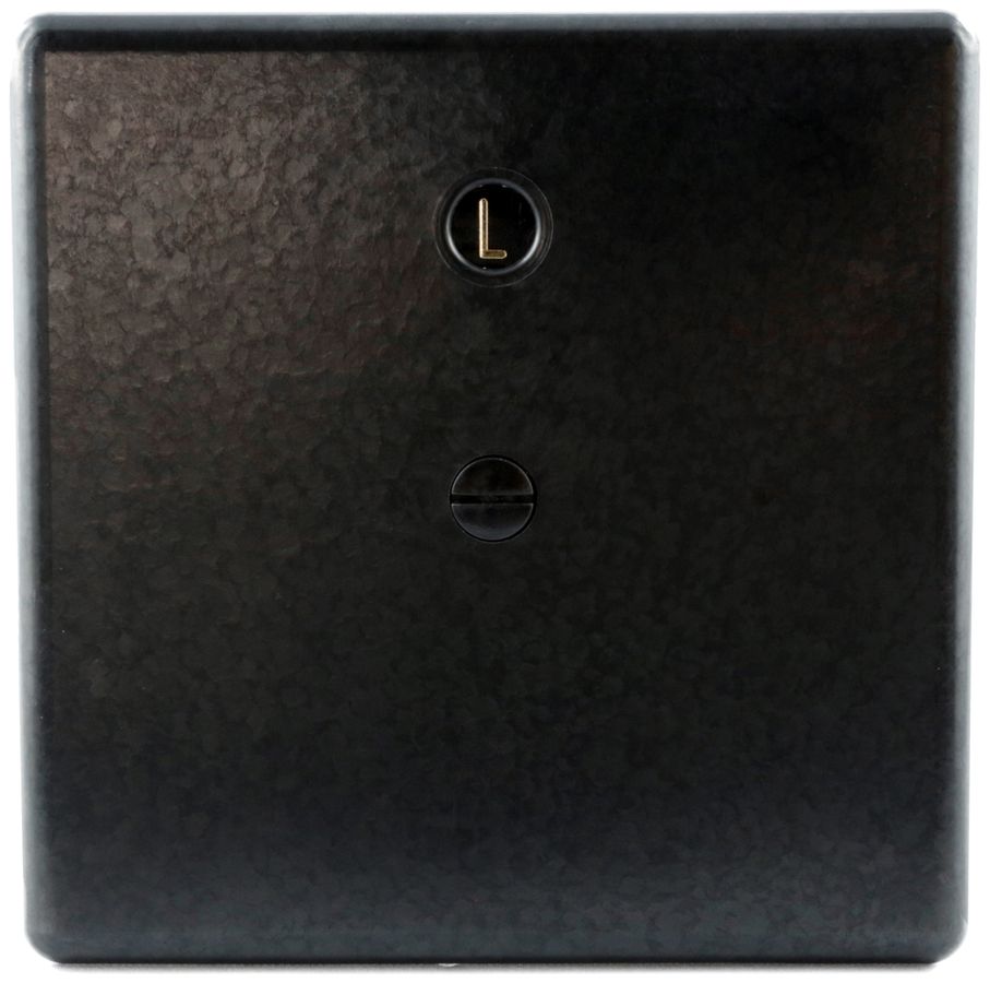 Deckel 115×115mm mit Wählscheibe Ammer schwarz