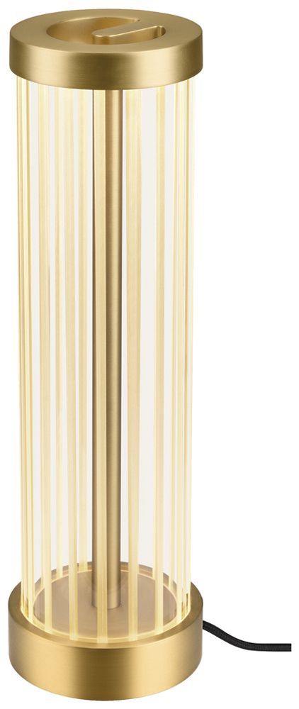 LED-Tischleuchte SLV QUIMERA 4.3W 110lm 927/930 Schalter Ø80×277mm Messing