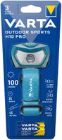 LED-Stirnlampe VARTA Outdoor Sports H10 Pro 100lm mit 3×AAA, IPX4, blau