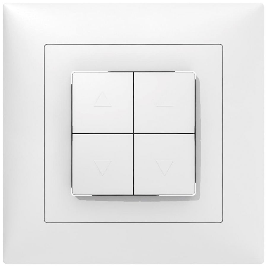 Poussoir pour stores ENC SIDUS B blanc 2 canaux