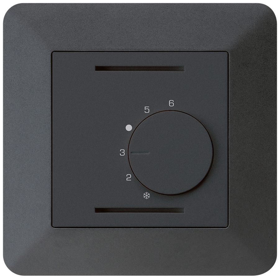 Termostato ambiente INC kallysto.trend nero 24V