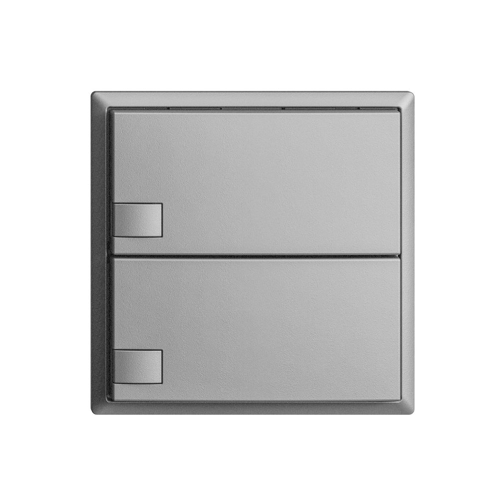 KNX-Taster RGB EDUE, 250mW, o.LED, 2×Taste, 1×Tastenb., si