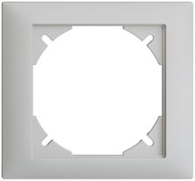 Abdeckrahmen EDIZIOdue 80×86mm hellgrau