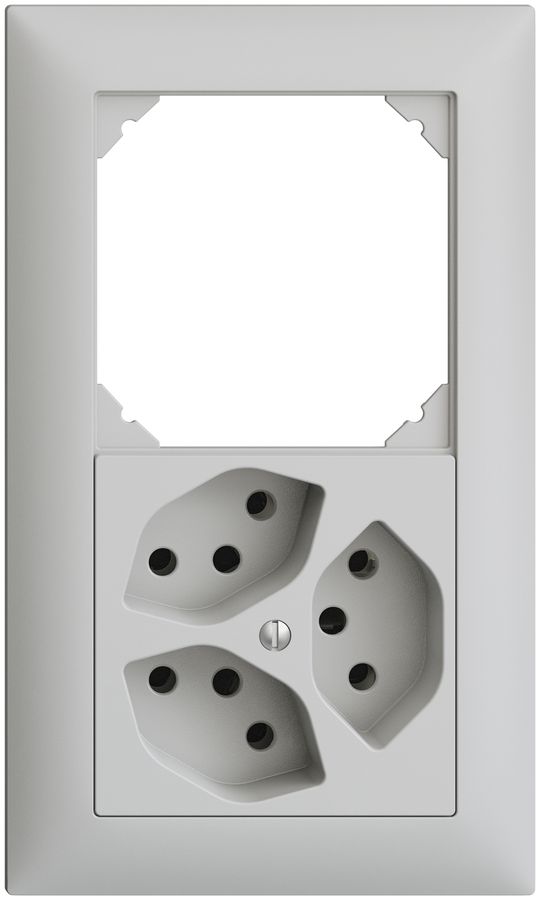 UP-Kombination leer+3×T13 EDIZIOdue hellgrau