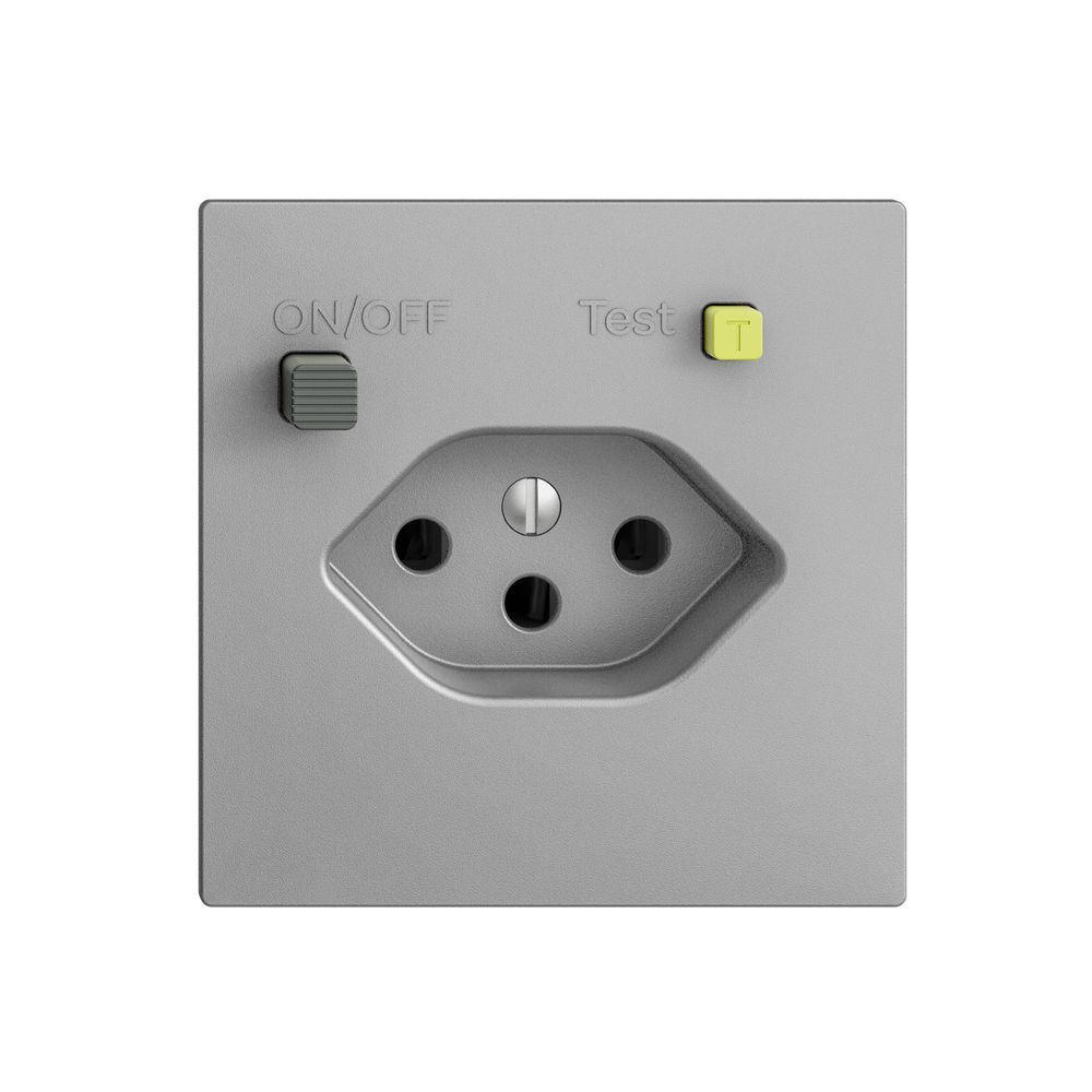 UP-Steckdose EDIZIOdue T13 FI 30mA F, silver