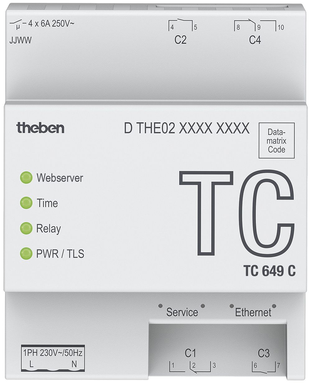 Timer astro AMD digitale Theben TC 649 C, LAN, server web integrato