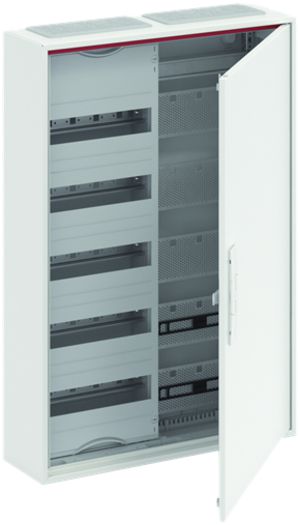 AP-Kleinverteiler ABB CA 25VM, 2-Feld 5-reihig 60TE + Media, Tür