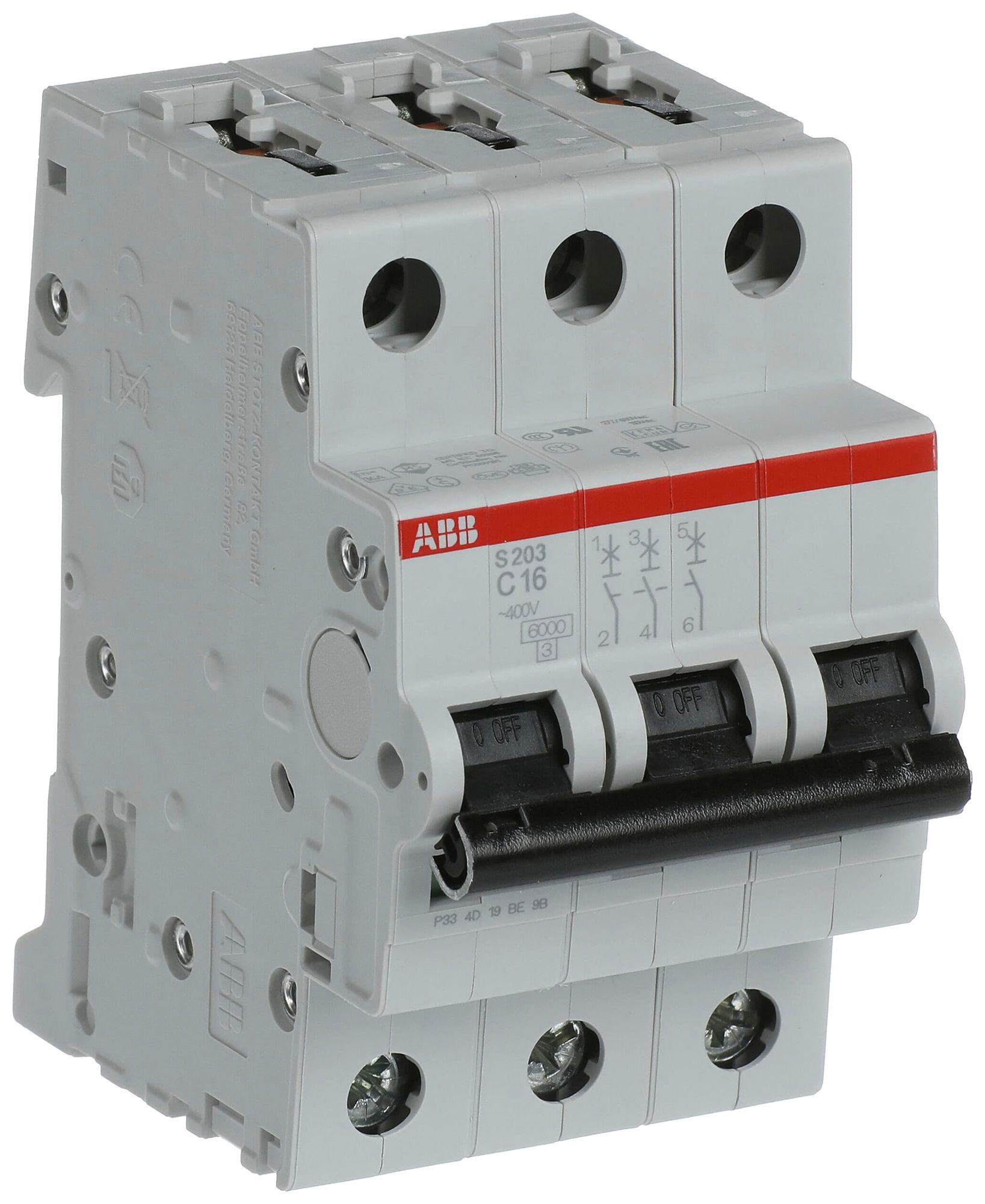 Disjoncteur ABB S203-C16 16A C 6kA